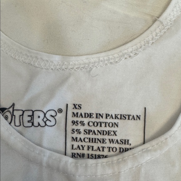 Hooters Logo Tank in White and Orange - Picture 2 of 3